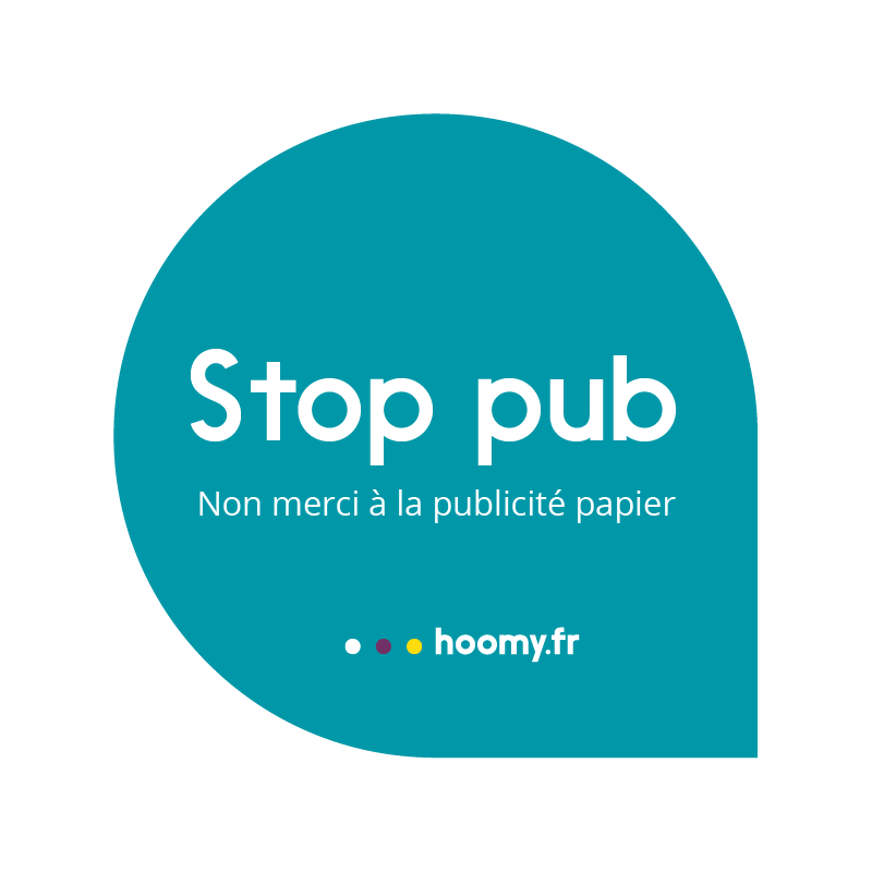 STOP PUB -  Autocollant hoomy