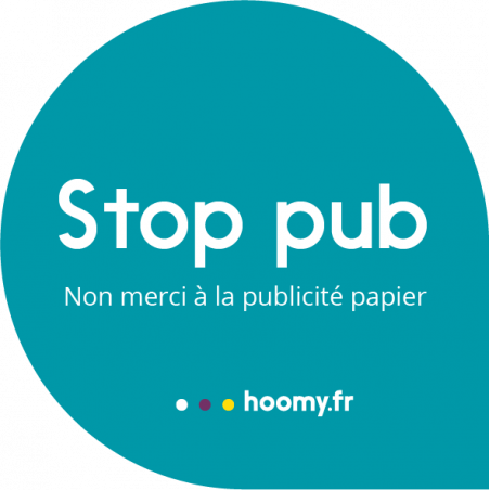 STOP PUB -  Autocollant hoomy